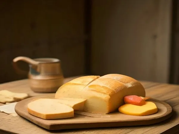 A board of Swiss cheeses, cured meats and a pot of fondue